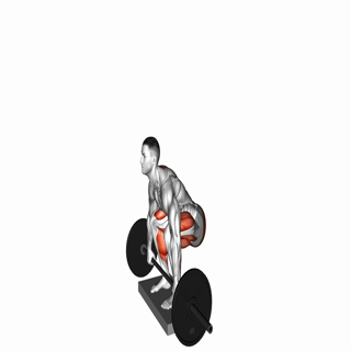 Barbell Deadlift from Deficit