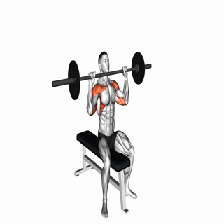 Barbell Seated Overhead Press