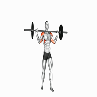 Barbell Standing Wide Military Press