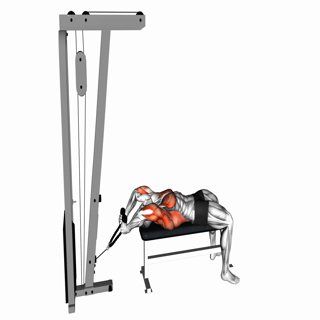 Cable Lying Extension Pullover (with rope attachment)