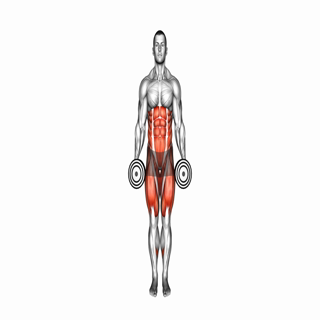 Dumbbell Curtsey Lunge