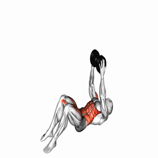 Dumbbell Overhead Sit-up