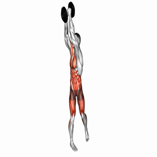 Dumbbell Wood Chop Squat